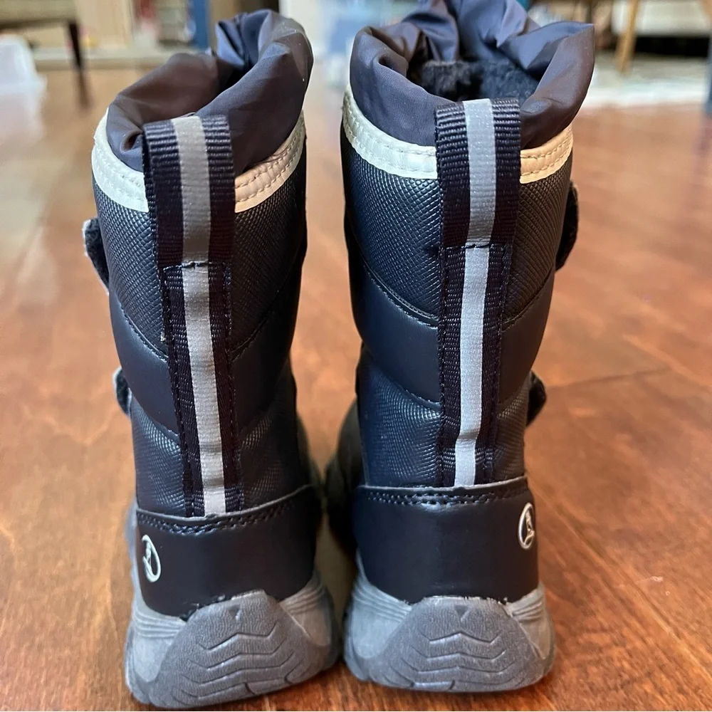 Land’s End Kids Black Unisex Snow Flurry Winter Snow Boots Size 5